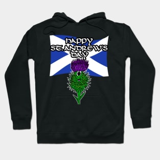 Scotland St Andrew's Day Scottish Flag Thistle Hoodie